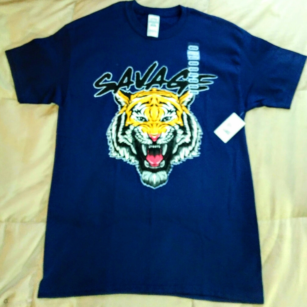 Savage Dark Blue (M) Men's Designer T-Shirt - NWT